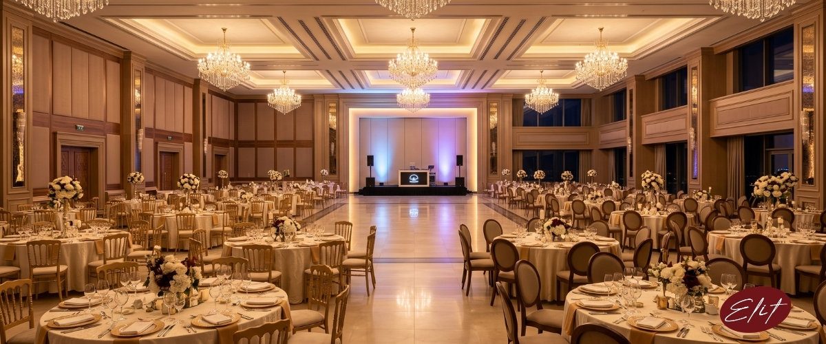 Elit Acoustic düğün, balo ve etkinlik salonu ses yalıtımı: davet salonunda müzik ve konuşma akustiği
