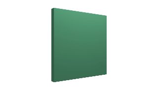 Zümrüt yeşili kumaş kaplı akustik pano panel