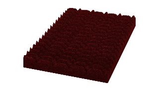 Bordo renkli special sünger plakasının sıralı oval tümsekleri