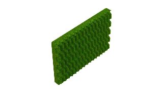 Fıstık yeşili special sünger plakasının açılı görünümü