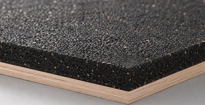 Ağırlık düşürme platformu üst yüzeyi kauçuk fayans doku makro detayı