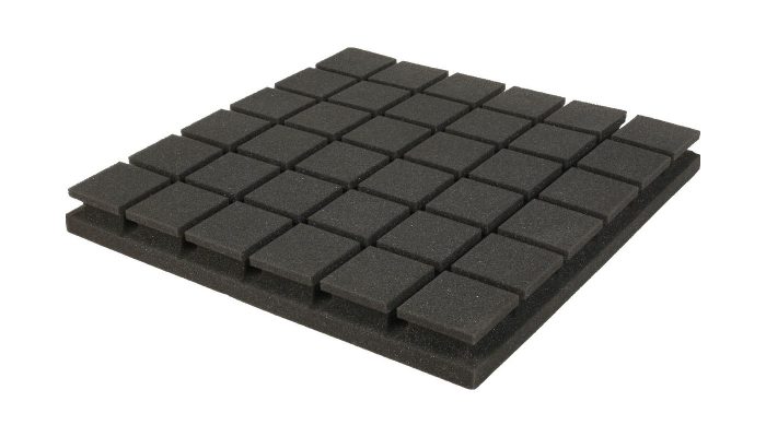 Kare akustik sünger panelinin çapraz açıdan kare blok dizilimi