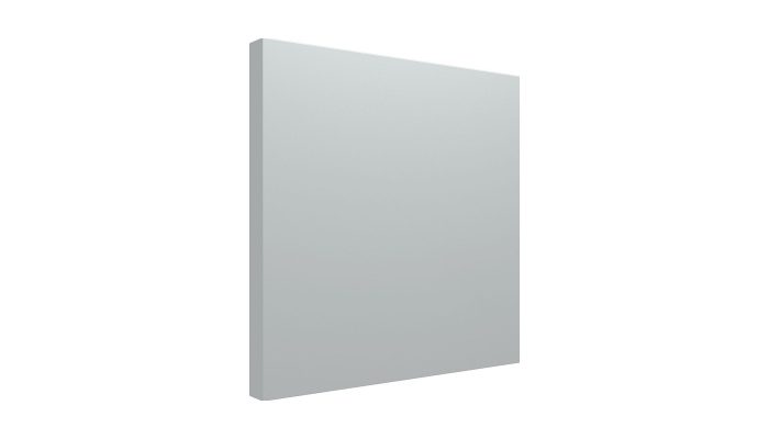 Açık gri kumaş kaplı akustik pano panel