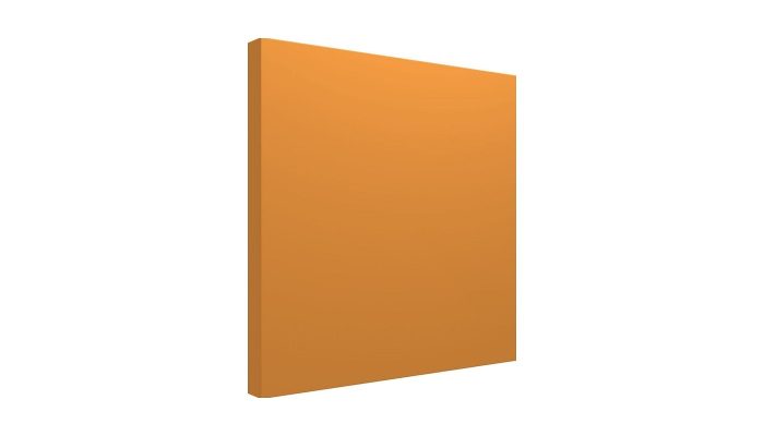 Turuncu kumaş kaplı akustik pano panel