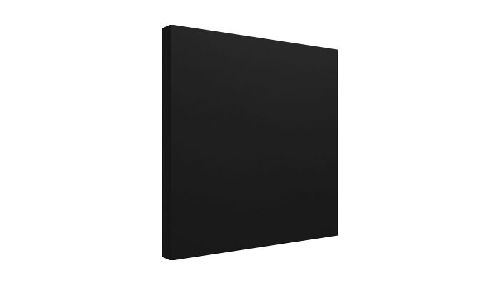 Siyah kumaş kaplı akustik pano panel