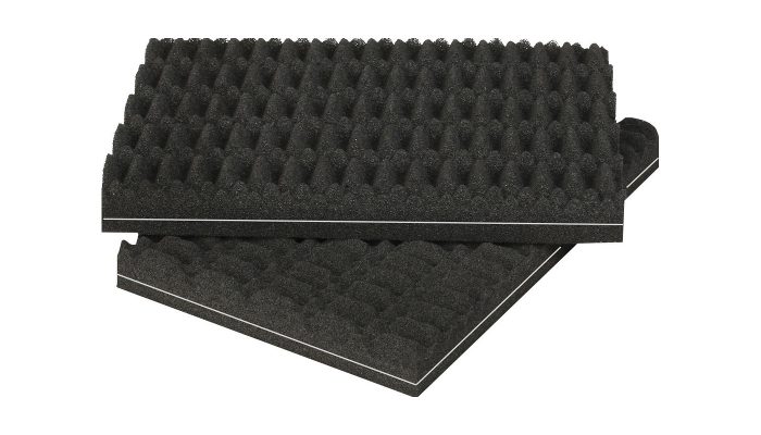 Üst üste istiflenmiş iki bariyerli special sünger plakası