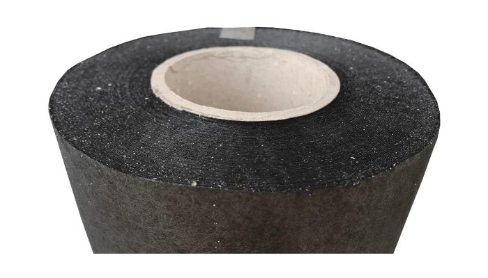 Fibertex nonwoven akustik kumaş rulosunun yakın doku görünümü