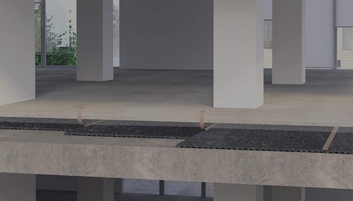 Betonarme döşeme kesitinde şilte katmanı ve kenar şeritleri