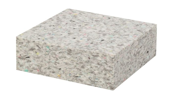 Açılı üstten görünümde kalın rebonded ecobone sünger bloğu