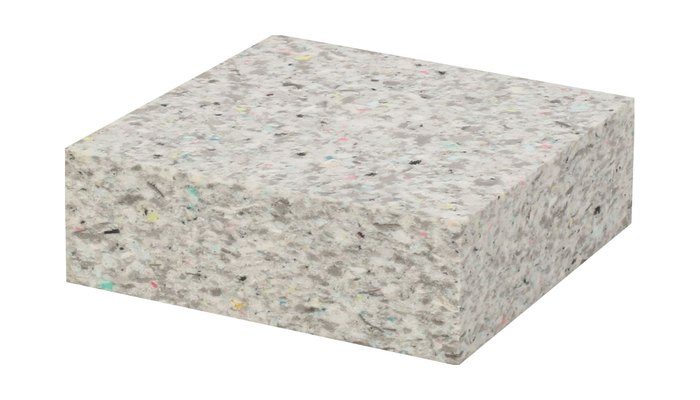Açılı üstten görünümde kalın rebonded ecobone sünger bloğu