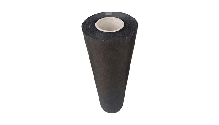 Fibertex akustik kumaşın kalın siyah nonwoven rulo ucu