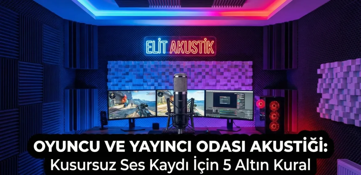 Oyuncu ve yayıncı odası akustiği