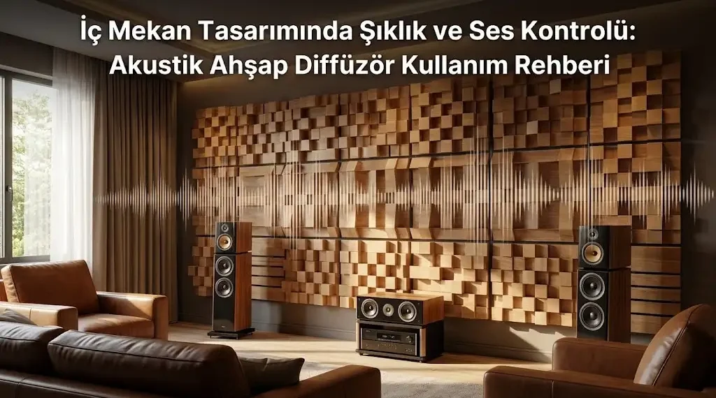 Akustik Ahşap Diffüzör Kullanım