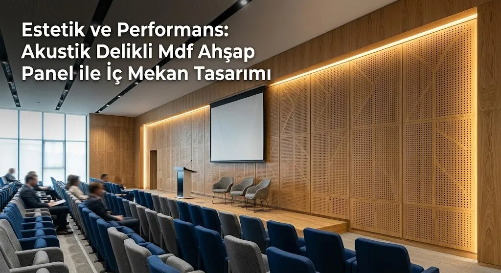 Akustik delikli ahşap mdf